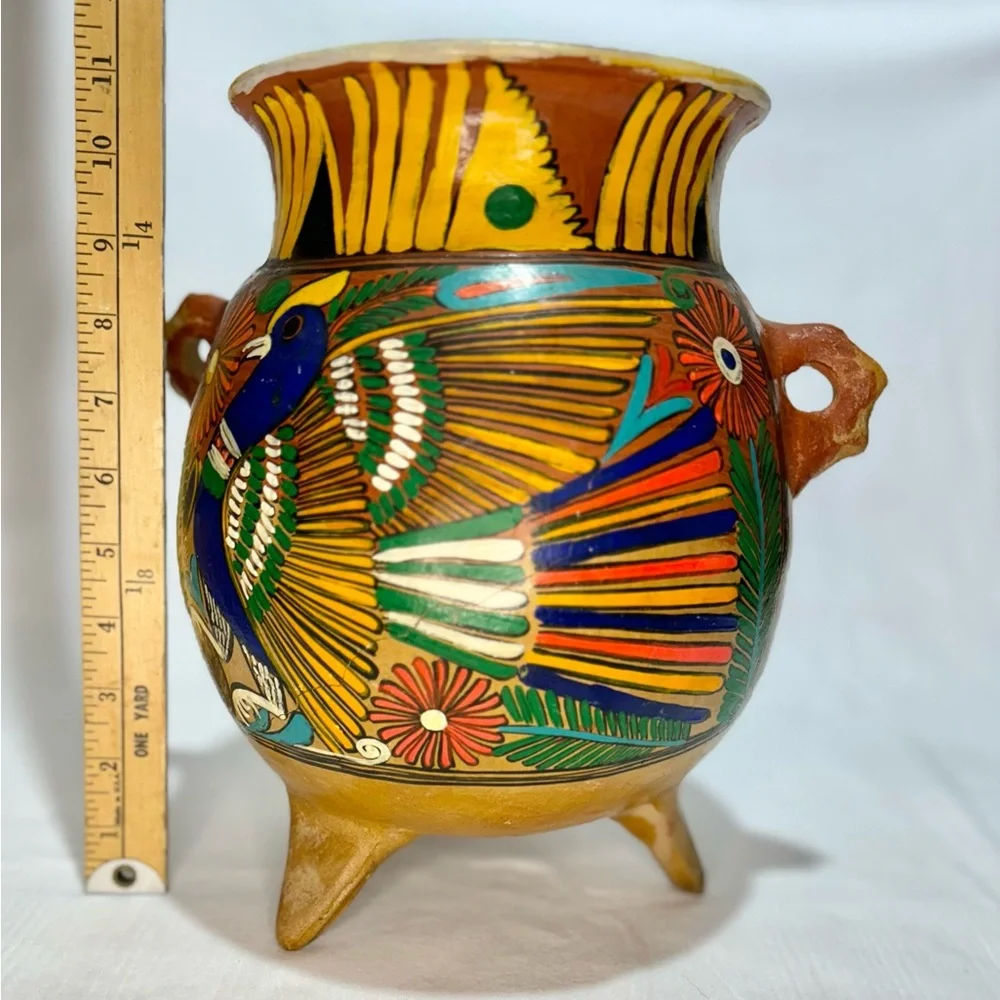 Colorful Hand-Painted Ceramic Vase - Picture 1 of 3